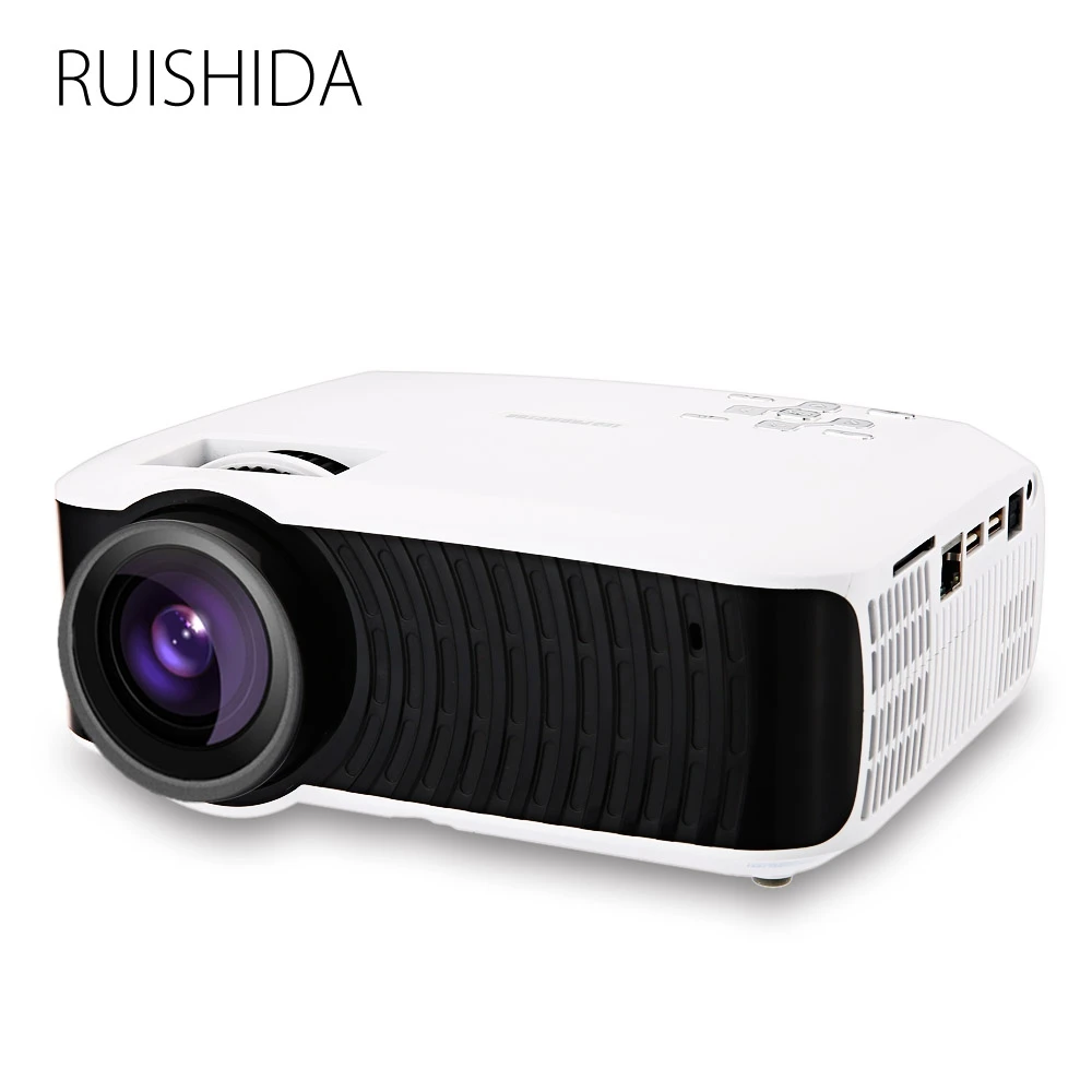 NEW RUISHIDA M3 Projector Support Wifi/Miracast/Airplay/SPDIF/SD/USB/RJ45 Android 4.4 3000Lumens Bluetooth 4.0 Proyector/Beamer