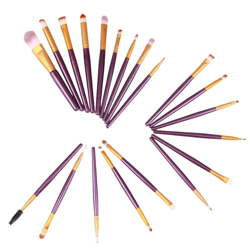 MELOISION 20 шт Профессиональные кисти для макияжа набор деревянной ручки тени для век кисти косметические кисти pincel