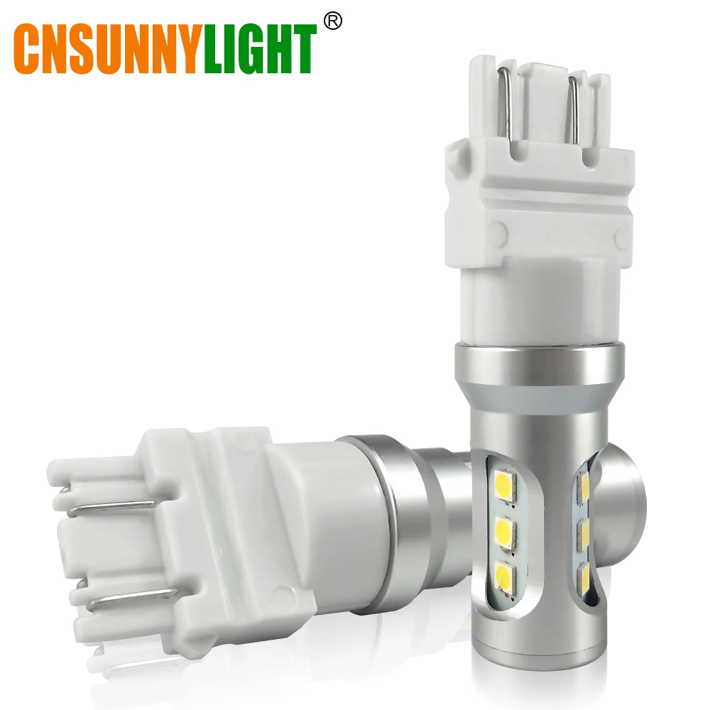 

CNSUNNYLIGHT 3157 LED Bulbs P27/5W P27/7W T25 3030 9SMD Super Bright 12V Car DRL Turn Signal Back-up Parking Brake Reverse Light