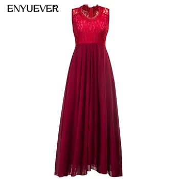 

Enyuever Long Formal Dress Women Elegant Lace Chiffon Festival Vestidos Boho Sexy Maxi Dresses Woman Party Night Evening Gowns