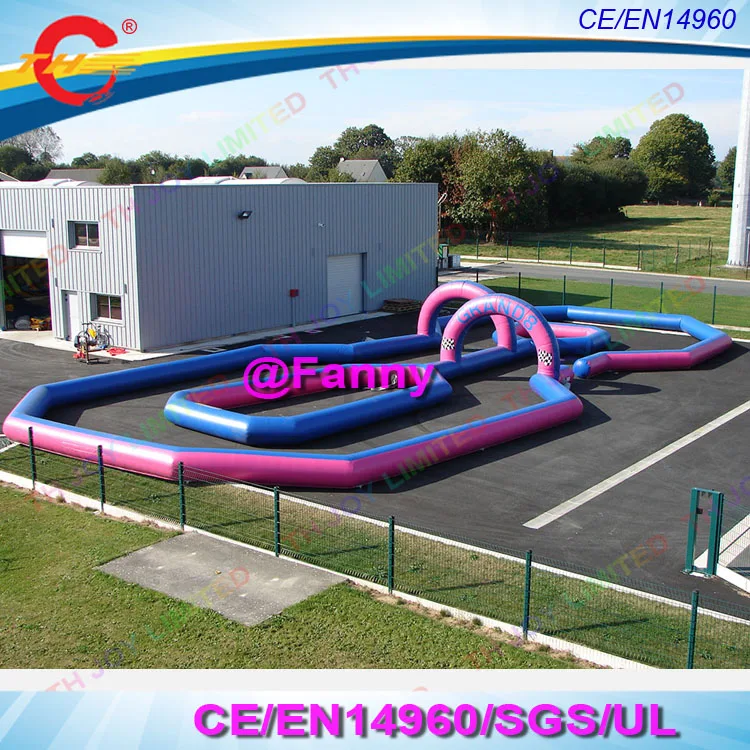 

free air shipping inflatable air track for go kart race, portable inflatable race track, rc mega rally race pedal racing track