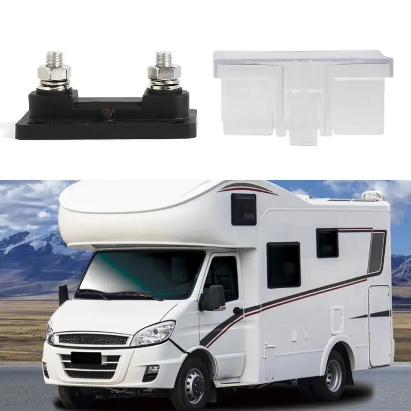 Высокий ток 35-300A 12 V/24 V/32 V автомобиль морской лодка яхта на колесах держатель предохранителя anl предохранитель блок с Светодиодный индикатор 2x M10 заклепки