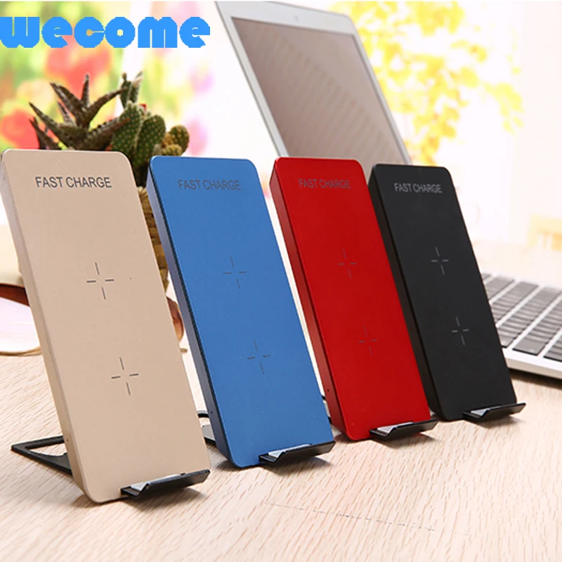 Беспроводное зарядное устройство WECOME Qi для iPhone X 8 Samsung Note S8 Plus S7 S6 Edge быстрая