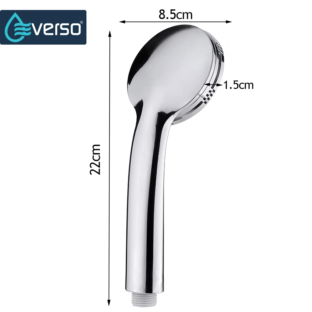 EVERSO ABS пластиковая ручная душевая головка для ванной комнаты круглая душевая головка высокого давления для экономии воды душевая головка