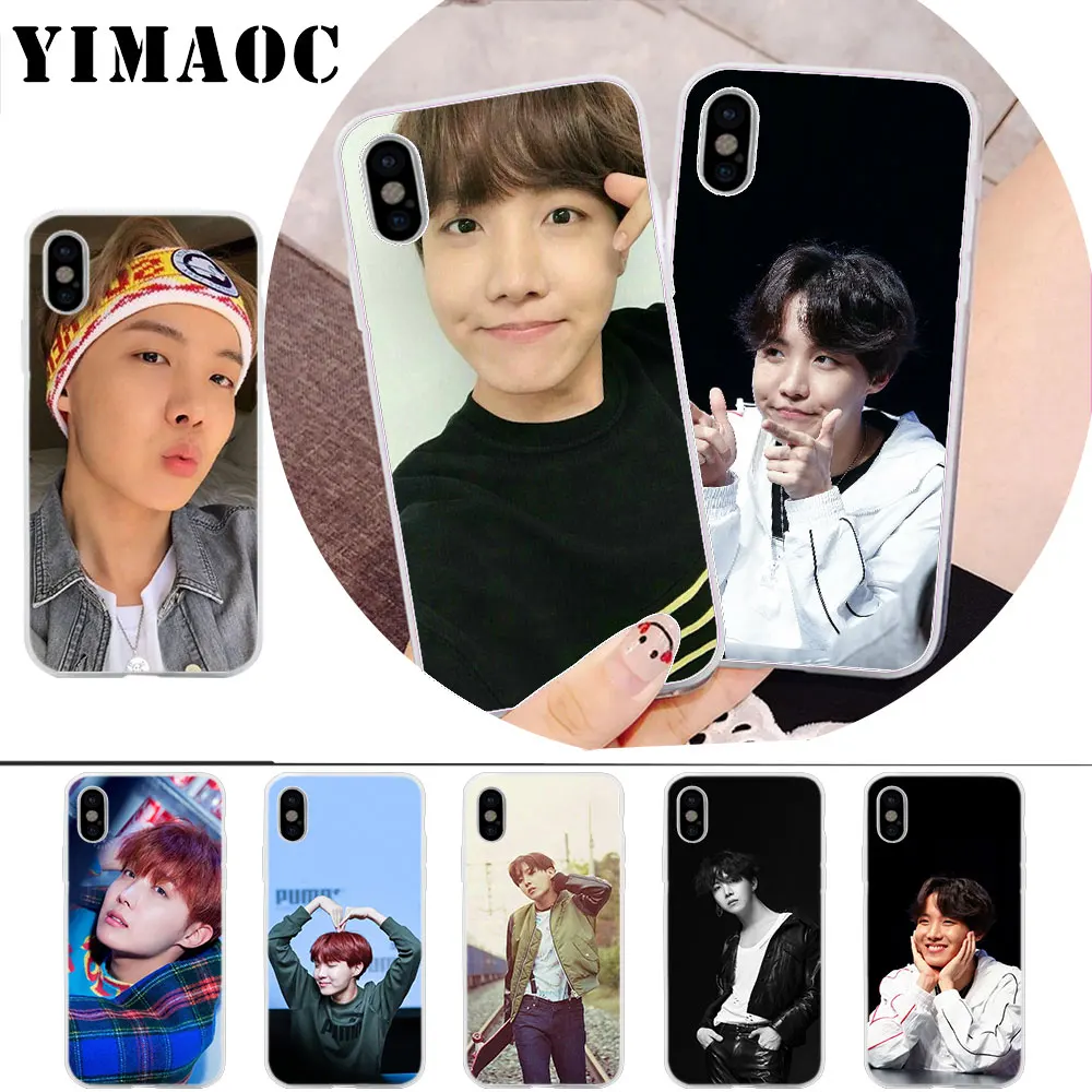 

YIMAOC Bangtan Boys J-HOPE Soft Silicone Case for iPhone X r s Xr Xs Max 8 7 6S 6 Plus 5 5s SE
