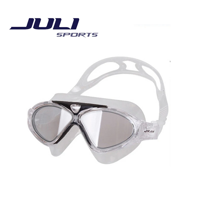 Adult Swimming Goggles Swim Glasses Water Sportswear Anti Fog Uv protected Waterproof Adjustable Nose J8170A