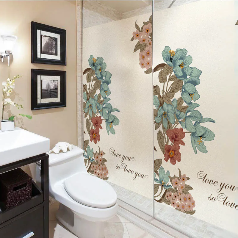 Sailing glass stickers bathroom bathroom electrostatic glass balcony