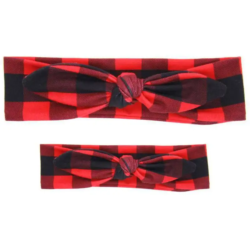 

2Pcs/Set Mommy and me Matching Headbands Gift for Mom and Kids Elastic Cloth Bowknot Headband Accessories