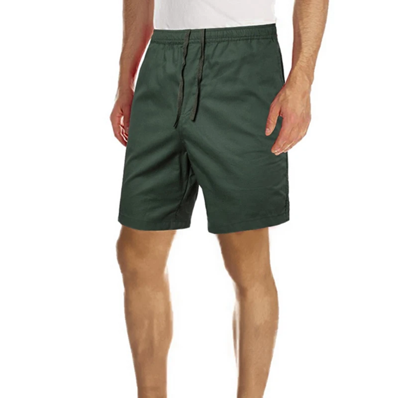 

MJARTORIA 2019 Men's Knee Length Print Cargo Shorts Men Black Green Casual Multi-pocket Loose Shorts Male Thin Short Trousers