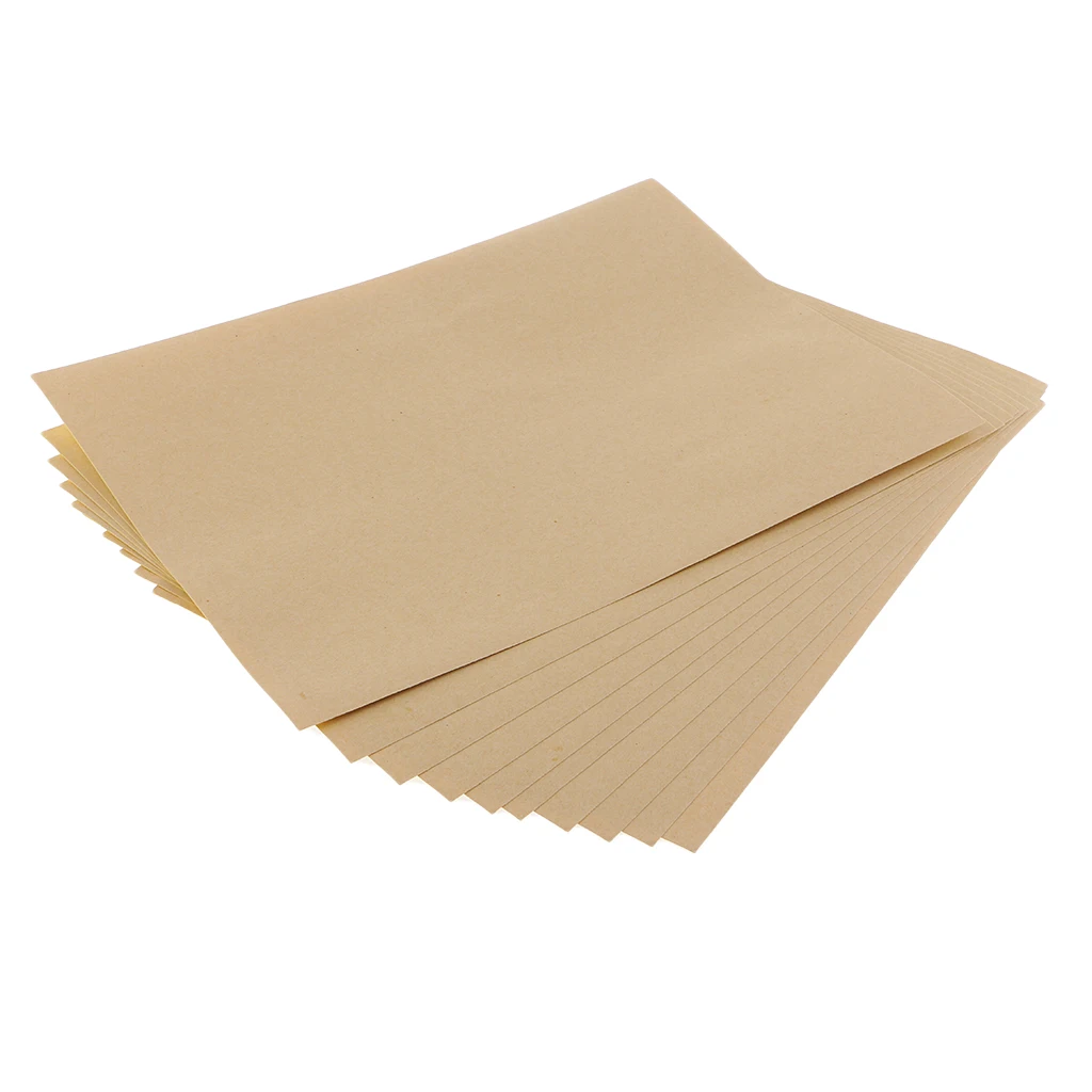 10x Thickened Kraft Paper A4 Blank Stickers for Scrapbooking