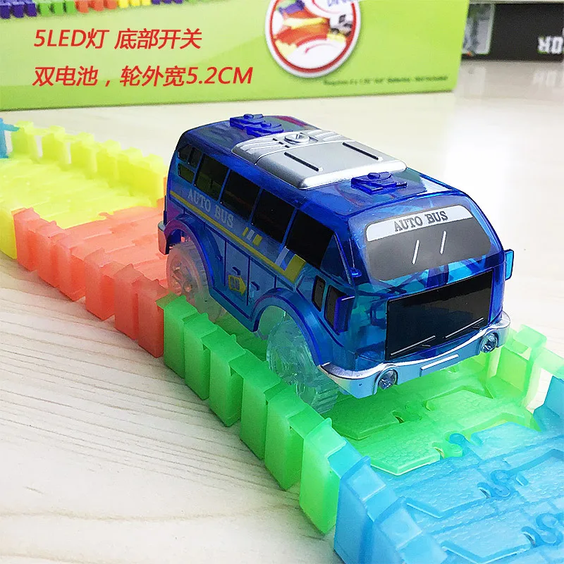 5,4 cm electrónica mágica 5 Juguetes LED para coche con luces intermitentes juguetes educativos para niños fiesta de cumpleaños juego de regalo con las pistas