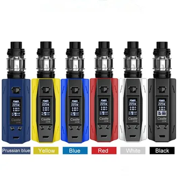 

Original ATVS Castle 225W box mod kit With 5ml SR-11 Tank Vaper kit VW TC Electronic Cigarette for liquid Vapor Starter Kit vape