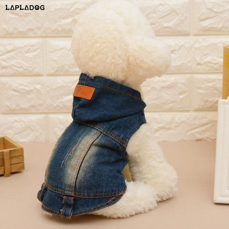 Buy LAPLADOG Cowboy Jean Dog Clothes for Small Dogs