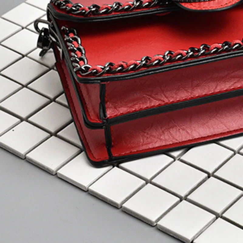 2018 Women Fashion Chain Flap Shoulder Bag Autumn Hot Female INS Popular Handbag Ladies Mini Vacation Crossbody PU BolsaSS3457 (15)