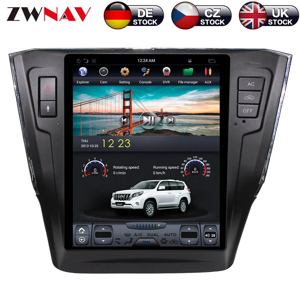 ZWNVA Tesla стиль ips Plus экран Android 7,1 нет DVD плеер автомобиля gps навигация для VW Passat радио головное устройство