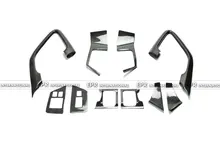 Carbon Fiber Interior Door Trim Set (10 pcs) Car Styling Accessories Fit For R35 GTR for 2009-2014 (RHD) In Stock
