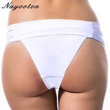 Новинка, женское бикини, низ, с рюшами, купальник, сексуальный купальник, принт, стринги, купальник, Бразильская пляжная одежда, микро бикини