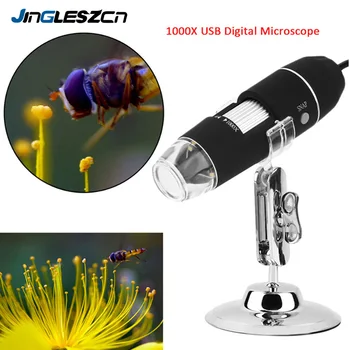 

Newest 1000X 8 LED Electronic Microscope Digital Microscope USB Endoscope Camera Microscopio Magnifier Electronic Stereo Z P4PM