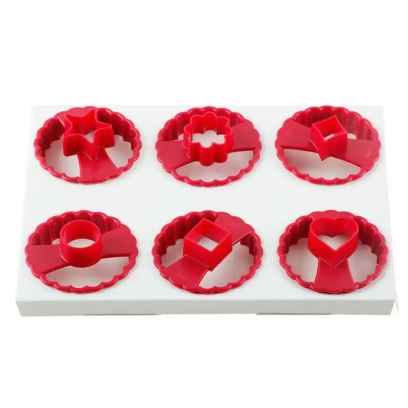 

Multi-functional Cookie Cutter Cake Rice Ball Mold 6-piece Set Of Sandwich Cookie Mold Love Oval Square Shape Mold