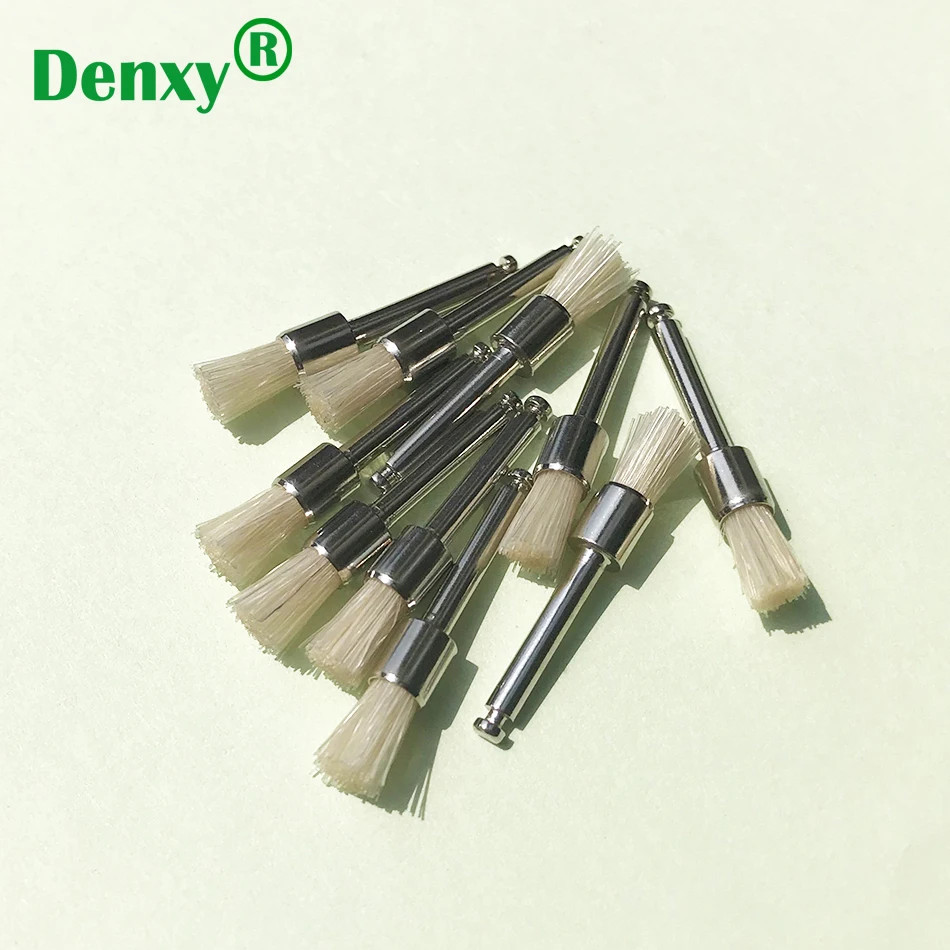 Denxy 400 шт. зубная щетка для пророчества зубная щетка Профессиональная Полировка стоматологический инструмент для Отбеливания Зубов Стоматологический материал