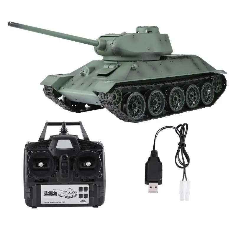

Heng Long 3909-1 1/16 Scale 2.4GHz Frequency Remote Control Simulation Model T-34 RC Tank