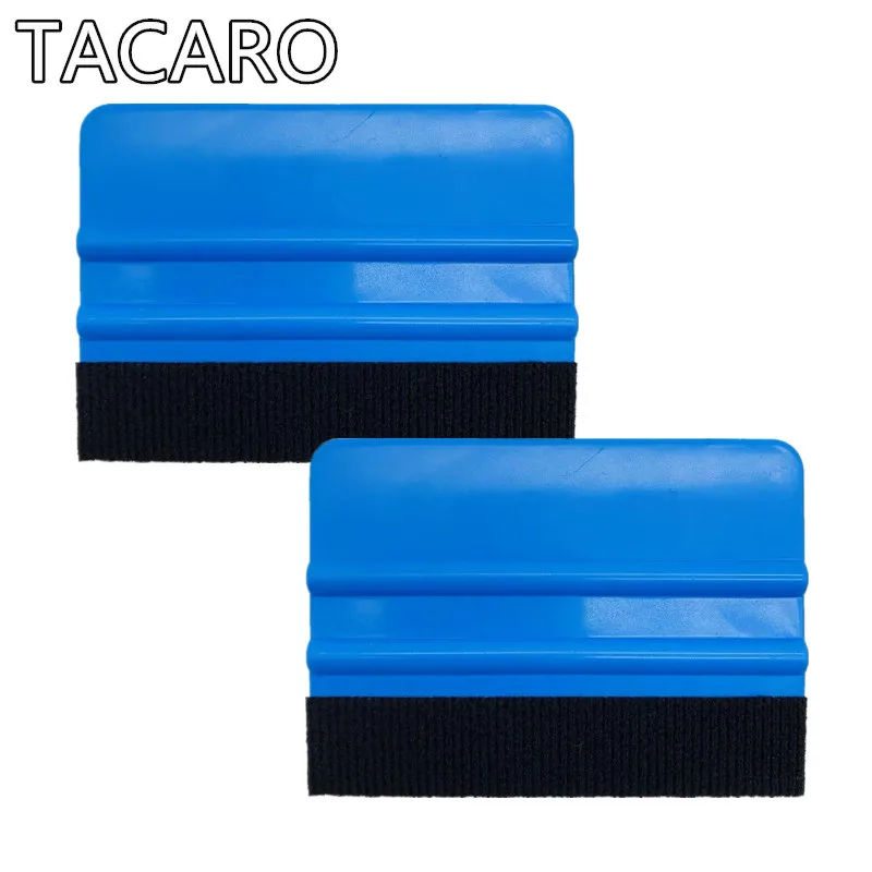 2Pcs Squeegee Car Film Tool Vinyl Blue Plastic Scraper Squeegee With