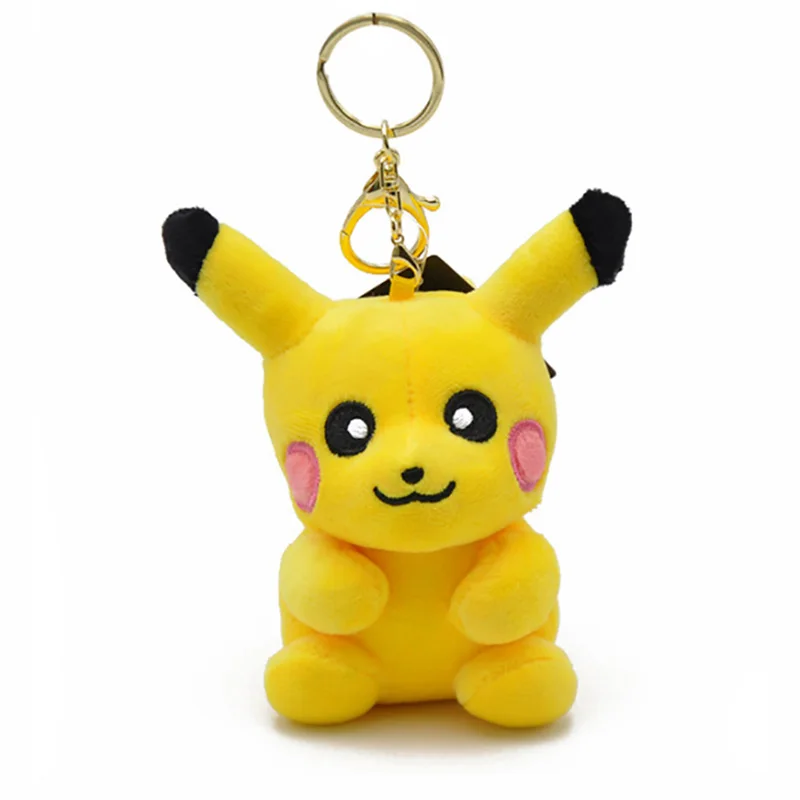 

Small Smile Pikachu Animal Dolls 10CM Baby Plush Toys High Quality PP Cotton Children Pocket Plush Toys Send Kids Gift