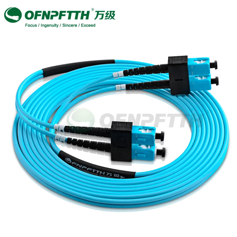 

SC-SC Fiber Optic Patch Cord MM OM3 Duplex 3.0mm 3M Indoor Fiber optic Patch cable Jumper