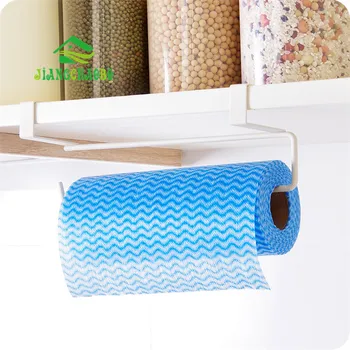 

Iron Hook Type Kitchen Roll Paper Towel Holder Storage Rack Sundries Organizer Home Storage Tools Cabinet Cupboard Tissue Shelf