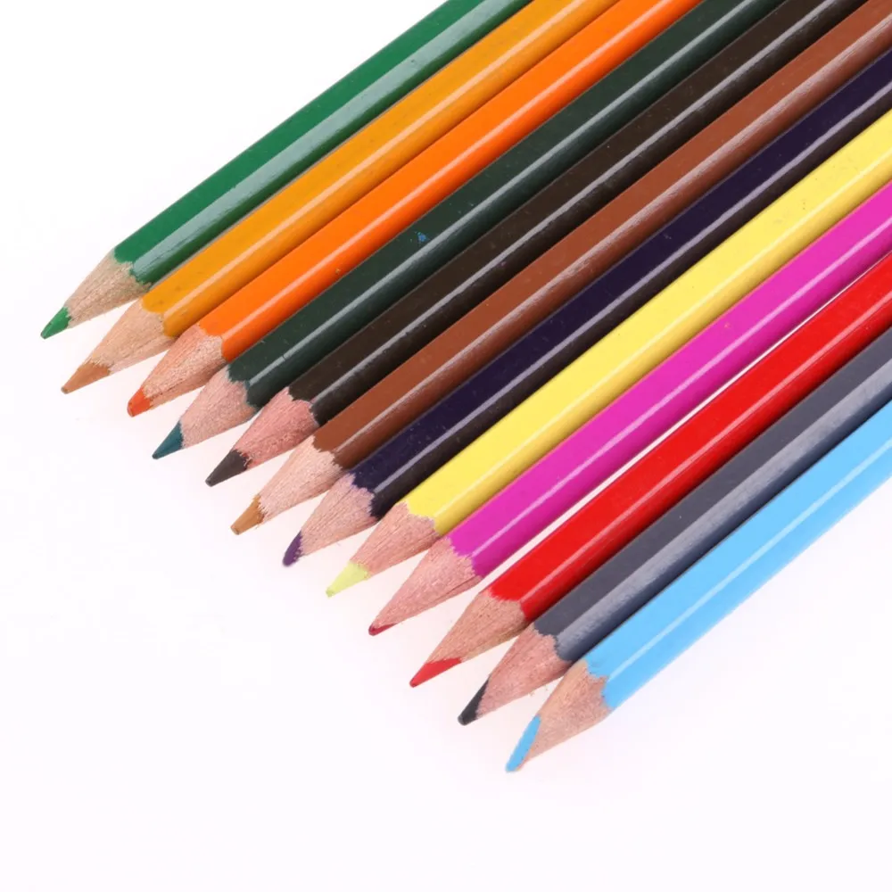 12 цветов Профессиональные Металлические нетоксичные карандаши для рисования рисунки эскизы подарок