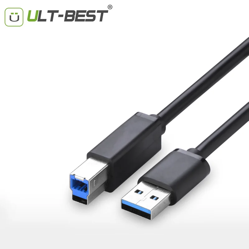 USB 3,0 кабель для принтера type A Male to B Male AM to BM супер скорость 5 Гбит/с кабель для печати 1 м для hp Canon Epson lexmark, dell