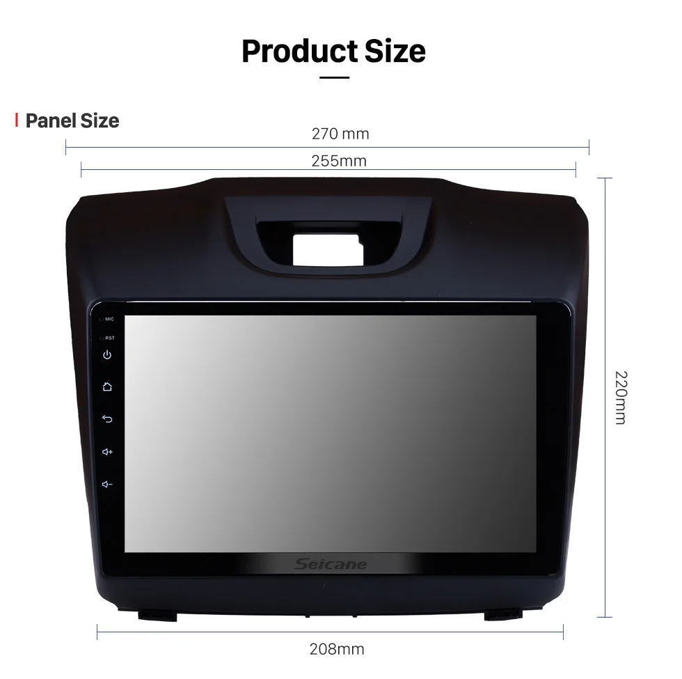 Excellent Seicane Android 8.1 9 inch for Chevy Chevrolet S10 2015-2018 ISUZU D-Max Car Radio GPS navi Unit Player support DVR mirror link 18