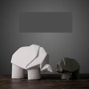 

Nordic Creative Ornaments Set Up Modern Living Room Ceramics Elephant Display Wine Cabinet Ornaments Home Accessories Model
