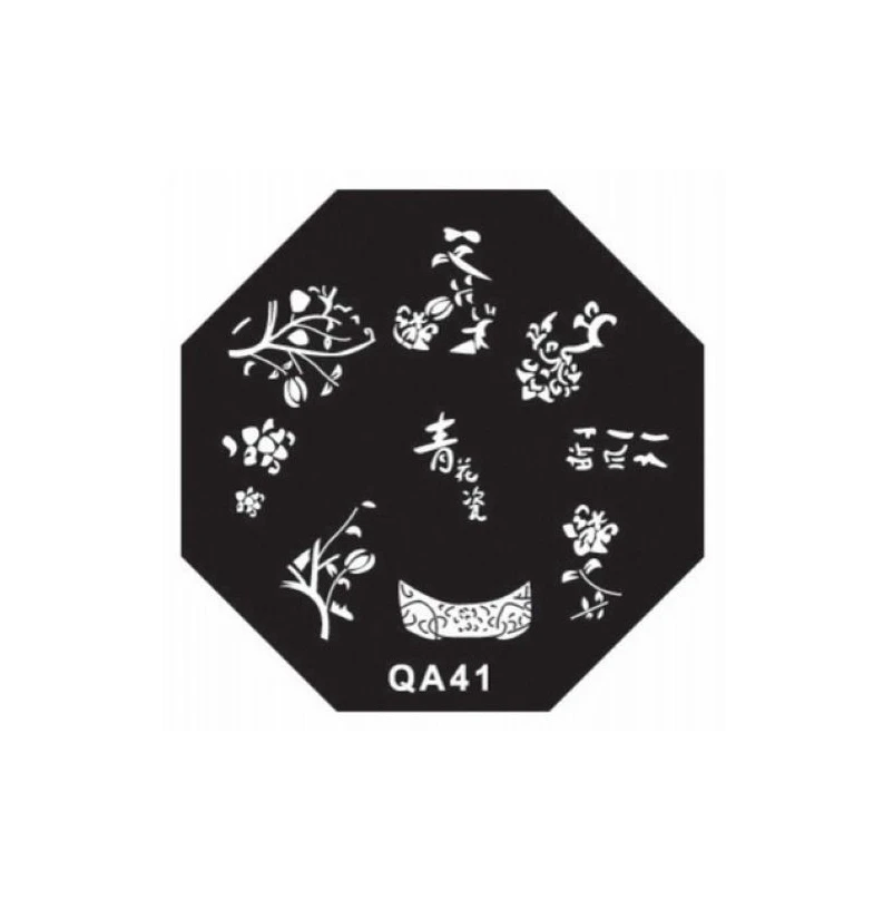 

1 Piece QA Series Stencil Stamping Template Print Imaging Plate Diy Nail Tools Arboretum QA41