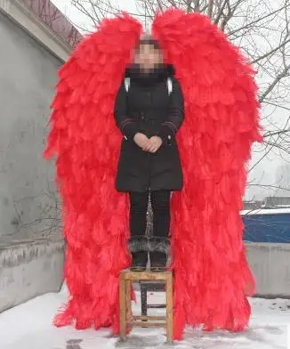 

pure handmade Ostrich feather angel wings stage large performance props model catwalk shows props wedding photography supplies