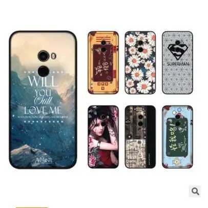 Lulu mi для Xiaomi Mix 2 чехол Роскошный тонкий 1 мм мягкий ТПУ художественный дизайн