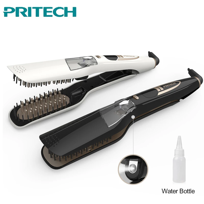 をpritechプロスチームストレートヘアアイロンくしブラシフラット鉄steampodストレートヘアスタイリングツール Straightening Irons Aliexpress