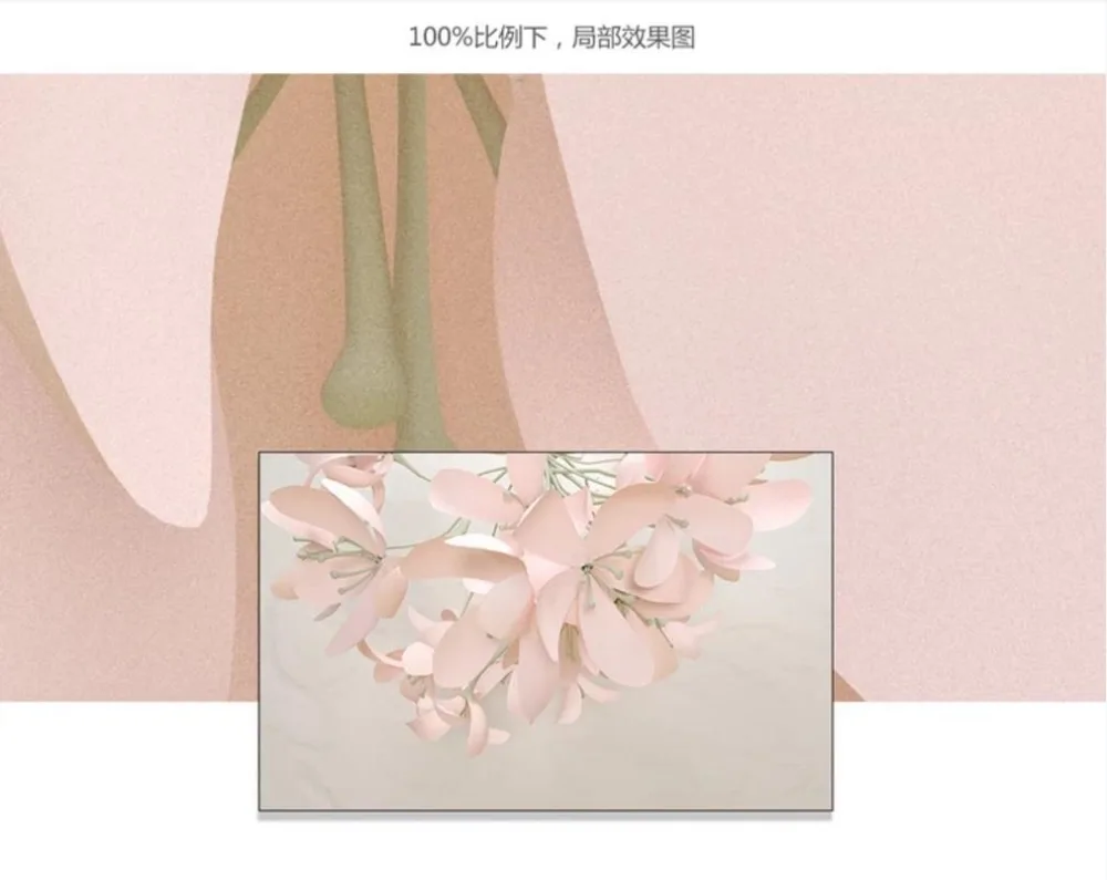 Custom wallpaper creative new flower 3d embossed flowers TV background wall decoration waterproof material