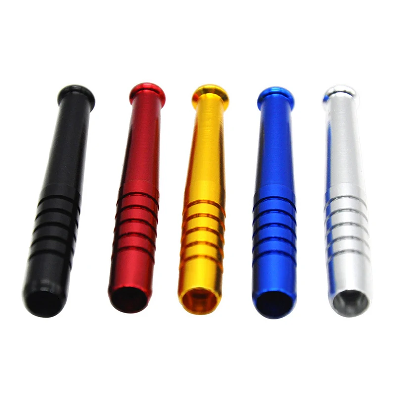 

One Hitter Metal Baseball Bat Shaped Tobacco Smoking Pipe Metal Snuff Sniffer Snorter Tube Snuffer Bullet Herb Smoking Pipe