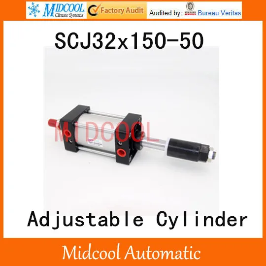 SCJ32x150 50 standard air cylinder 50mm adjustable stroke pneumatic