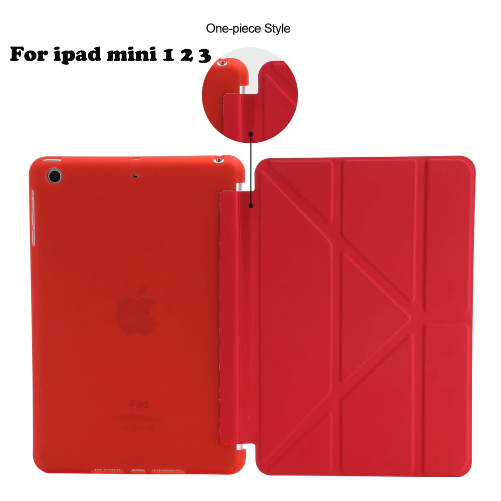 

Case For iPad mini 3 Smart Cover For iPad mini 1 2 3 Case TPU soft flexbility material does not crack protective better