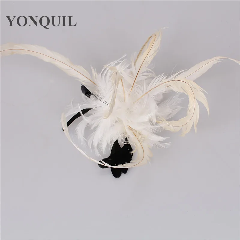Новые модные женские туфли featherFascinators перо цветы заколка для волос для невесты аксессуары для волос может быть брошь свадьбы повязки на голову