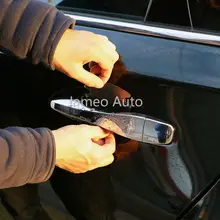 Película Protetora Maçaneta da porta Do Carro Punho do carro Adesivo para Skoda Octavia 2 A5 A7 Kodiaq Fabia Superb Yeti Rápida para seat Ibiza Leon