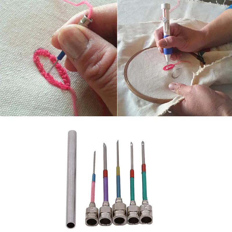 Embroidery Stitching Punch Needle Handmade Sewing Set Practical