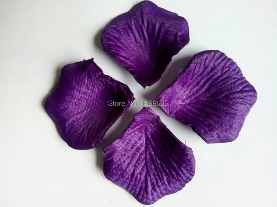 

1500pcs 15packs Romantic purple artificial flower rose petals for decoration wedding arrangement petalas de rosa para casamento