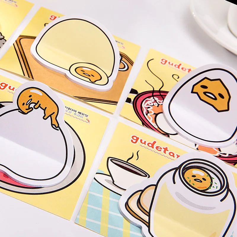 Милый Sanrio Gudetama ленивое яйцо Липкие заметки планировщик наклейки указатель страниц почтовый офис школьные принадлежности канцелярские товары