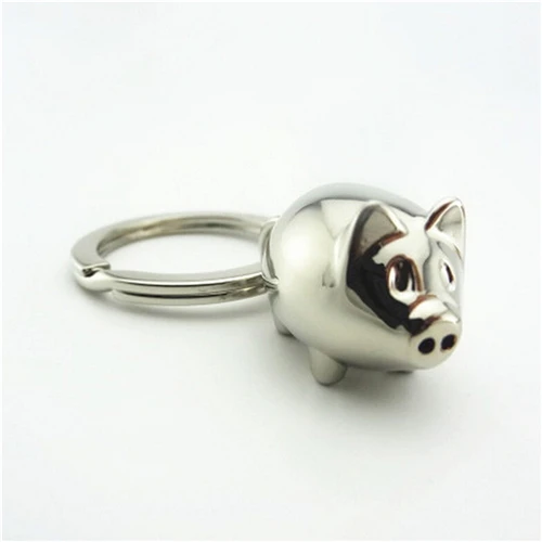 

Lovely Mini Pig Key Chain Key Ring Cute Gift Keyring Charm Decoration Keyfob Gifts 1Pcs Wholesale
