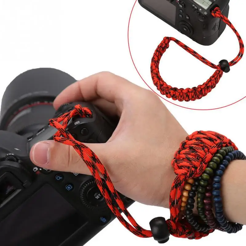 New Soft Strong Camera Adjustable Wrist Lanyard Strap Grip Weave Cord Paracord