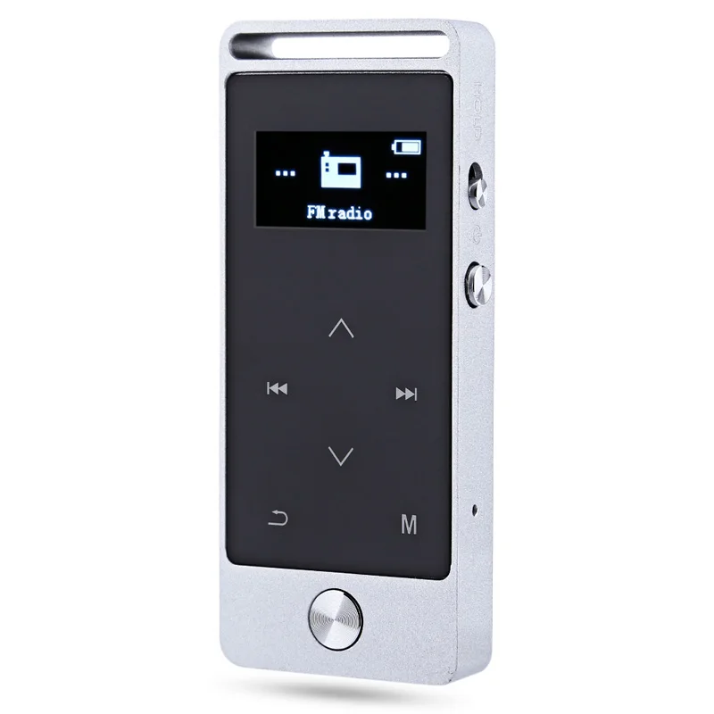 FUU 8 Гб MP3 музыкальный плеер HiFi Звук Сенсорный экран без потерь цифровой голос Регистраторы FM MP3 плеер MP3/WMA/APE/FLAC - Цвет: Серебристый