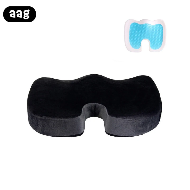 AAG Silicone Gel Seat Cushion Coccyx Cool Gel Memory Foam Massage